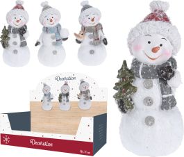Figura okrasna snežak 11 cm, Koo.