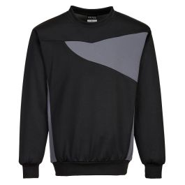 Pulover crew neck PW2 (črno-siva); št.XL