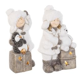 Figura okrasna fantek/punčka,  Bizz.