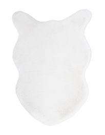 Preproga kosmata bela 60 x 90cm
