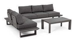 Garnitura vrtna KONNOR antracit set 3/1, Bizz.