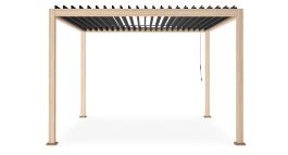 Paviljon, pergola OCEAN aluminij, natur 3,6x3,6 m, Bizz.