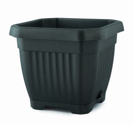 Lonec cvetlični Octagon z vodno rez., 20 x 20 cm ( 6,0 L ) antracit, PLS