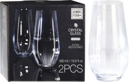 Kozarec za vodo Crystalline, set 2/1, 580ml
