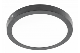 Panel LED nadgradni črn ORIS PLUS 4000K LED 24W,2000lm, okrogel