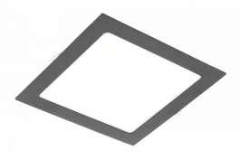Panel LED vgradni črn MATIS PLUS 3000K LED 19W, 1520Lm, kvadrat