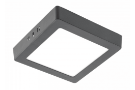 Panel LED nadgradni črn MATIS PLUS 4000K LED 13W,1020l, kvadrat