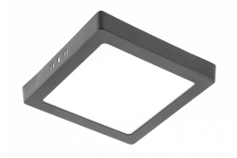 Panel LED nadgradni črn MATIS PLUS 4000K LED 19W, 1520Lm, kvadrat