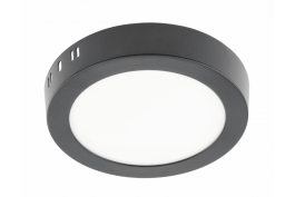 Panel LED nadgradni črn ORIS PLUS 4000K LED 13W,1020lm, okrogel