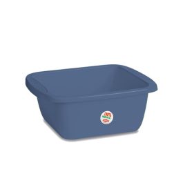 Posoda/lavor kvadratna z ročaji 10l Linea Primavera, pvc, 40x34x15cm, modra
