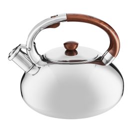 Čajnik Ferguson 2,5l, inox z lesenim ročajem
