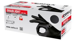 Rokavice Grablight nitril 100/1 (črna) št.7-S 
