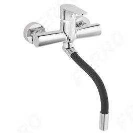 PIPA ZA KORITO ZIDNA ALGEO KROM Z FLEXIBILNIM IZLIVOM 