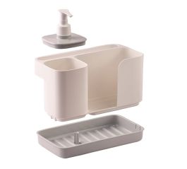 Organizator kuhinjski/dozirnik 0,4l, belo/siv
