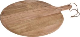 Deska okrogla za serviranje, iz mangovega lesa, fi50cm
