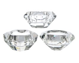 Svečnik Crystal v obliki diamanta, 7 cm
