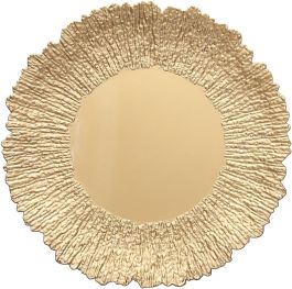 Krožnik dekorativni Anemone zlat, 33cm
