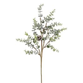 Cvetje umetno Mica, zelenje zaledenelo s stroržem, 70 cm, Edel.