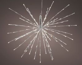 Lučka novoletna ognejemet svetleča 72 led, fi 45 cm,  IP44, Kaem.