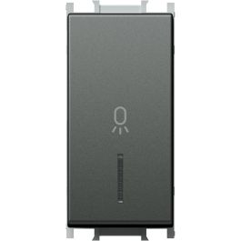 Tipkalo MODUL 1polno z lučko LUČ 16A 250V~ 1M antracit