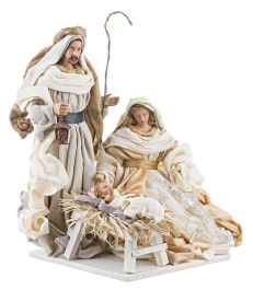 Jaslice okrasne belo/zlate 38 cm, set 3/1, Bizz.
