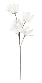 Cvetje umetno magnolija bela 92 cm, Bizz.