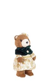 Figura medvedka smaragdno zelena 25 cm, Bizz.