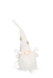 Okrasna figura palček bel 33 cm, Bizz.