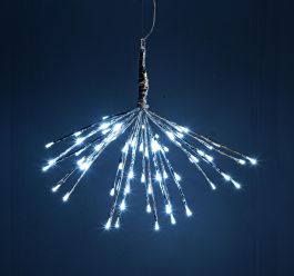 Lučka novoletna ognjemet svetleča 72 led,  IP44, Bizz.