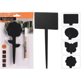 Tablice lesene za označevanje gred, 18 cm, 5 kos/set s pisalom 