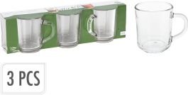 Kozarec za čaj/kavo 240ml set 3/1

