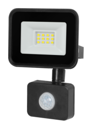 Reflektor LED s senzorjem 20W, 1500lm 6500K ČRN IP65