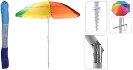 Senčnik plažni večbarvni fi 220 cm, Koop