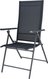 Stol vrtni črn 56x68x106 cm, Koop