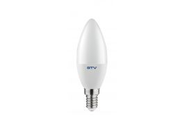Žarnica LED svečka 8W C37 700lm 3000K E14 Gtv 10/1