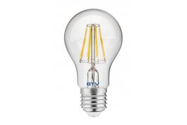 Žarnica LED Filament 8W A60 880lm 4000K E27 Gtv