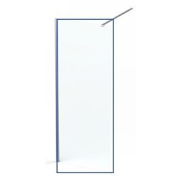 Tuš stena N120 118x200 cm brez profila 8mm prozorno steklo s premazom proti vodnemu kamnu 