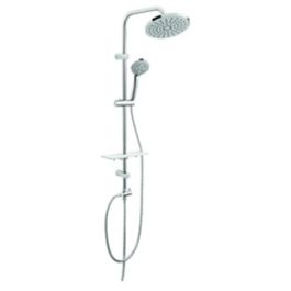 Tuš sistem RONDO LUX z nadglavno prho, brez armature, krom 