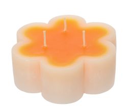 Sveča roža oranž 12 x 4cm
