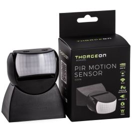 Senzor stenski 180°, 12m, R:1200W/LED:300W črn IP65