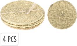 Podstavek za kozarec pleten Sabai  4/1, 10cm
