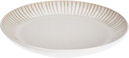 Krožnik stoneware desertni beli 21cm
