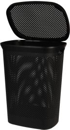 Koš za perilo 60l, črn
