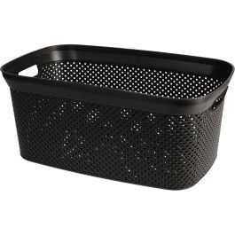 Košara za perilo 35l, črna
