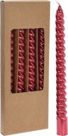 Sveča Twist 25 cm, rdeča 4/1
