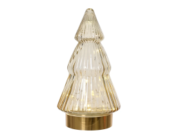 Lučka smrečica, mikro led jantar, 19,5 cm
