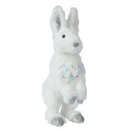 Figura božični zajček z bleščicami 35 cm, Kaem.