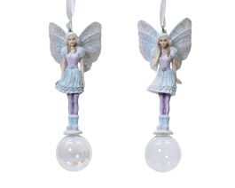 Figura vila viseča na krogli 12 cm, Kaem.