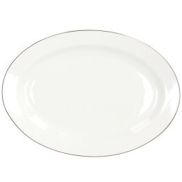 Krožnik ovalni Madison Fascetta Oro, 31 cm, keram.
