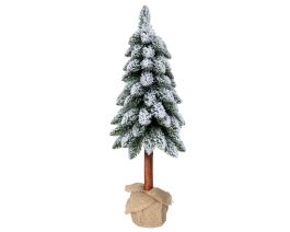 Smreka novoletna zasnežena v lončku Tora, 80 cm
